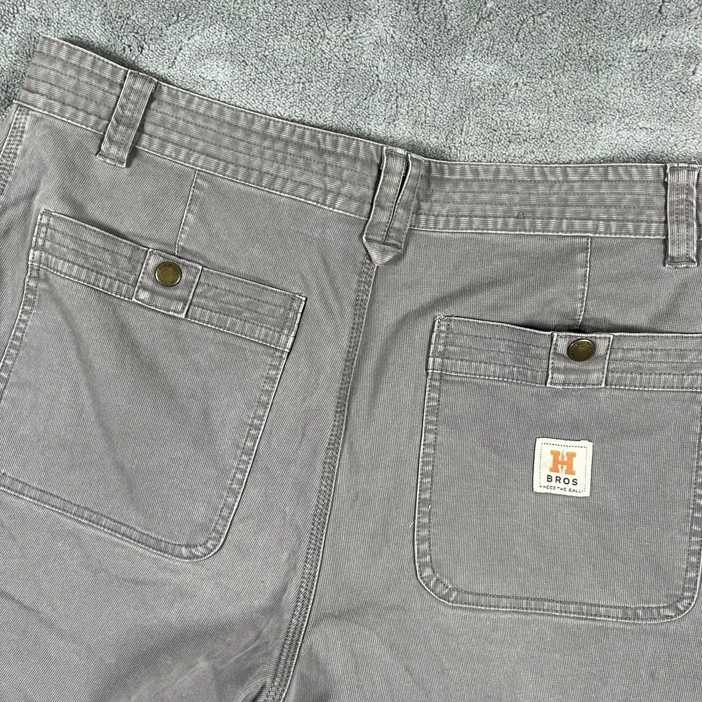 Howler Bros Men's Gray Corduroy Shorts 34